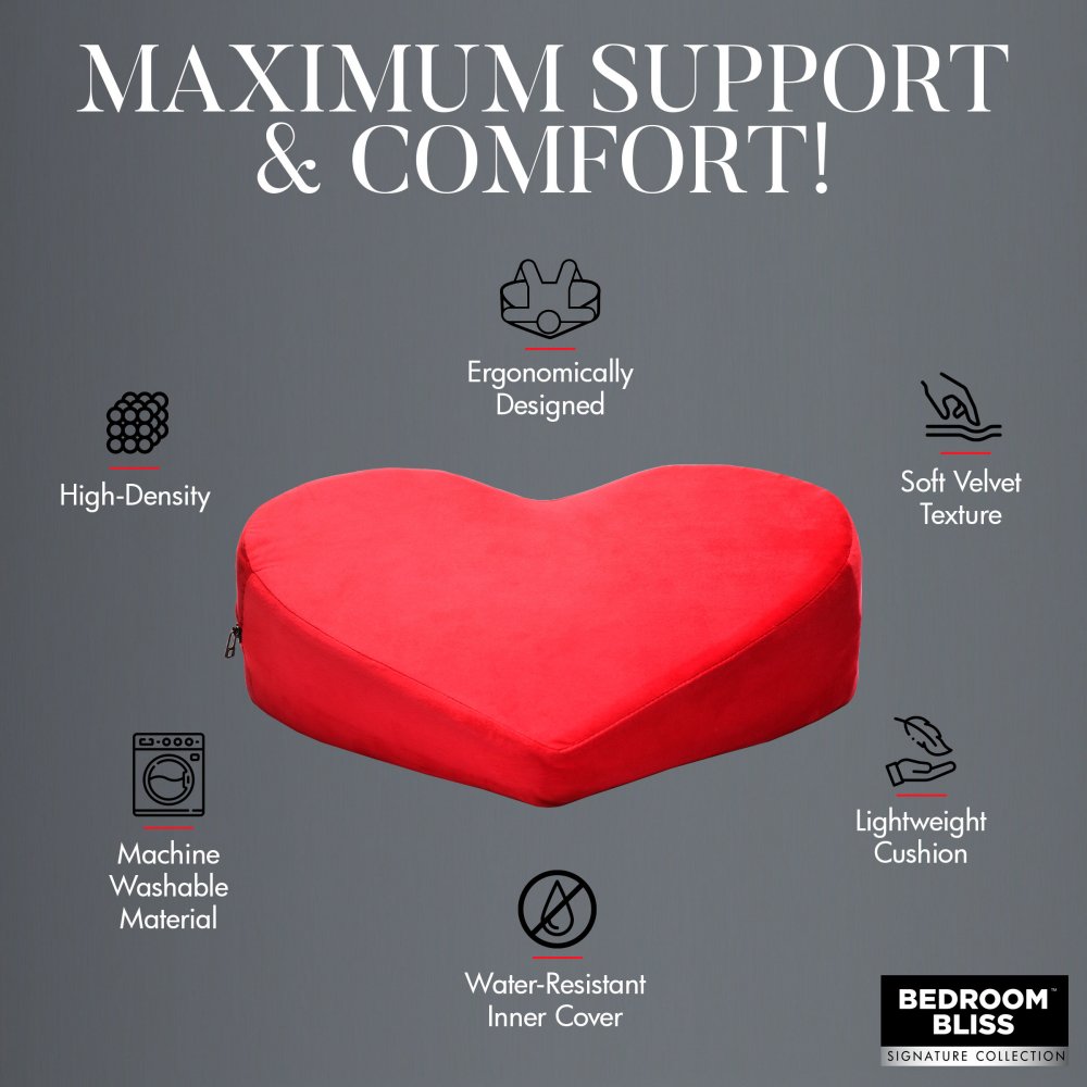 Bedroom Bliss Heart Pillow