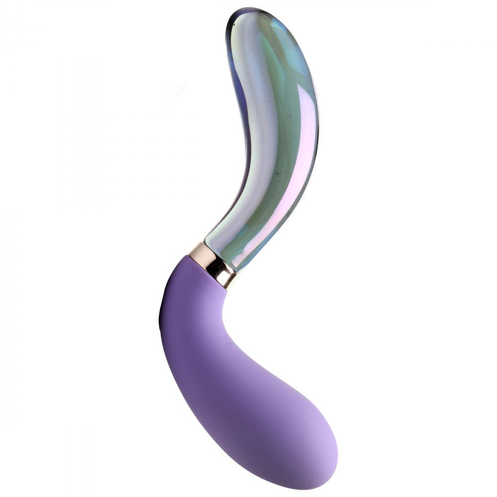 Prisms  10X Pari Dual Ended Wavy Silicone and Glass Vibrator