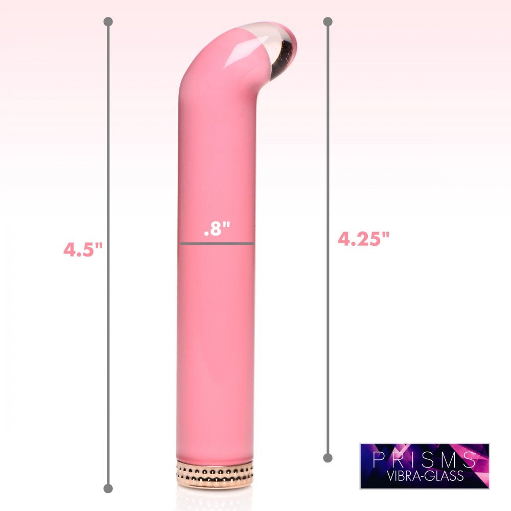 Prisms Vibra-Glass 10X Mini G-Spot Vibe Pink