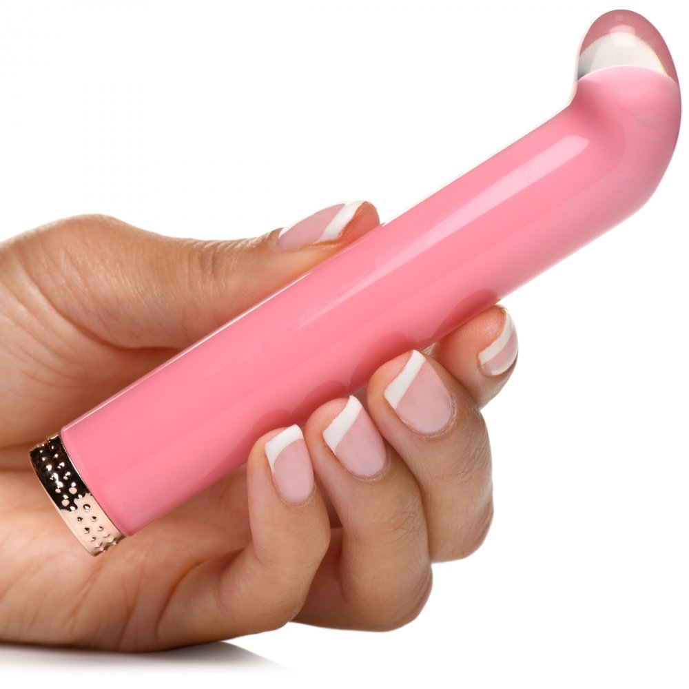 Prisms Vibra-Glass 10X Mini G-Spot Vibe Pink