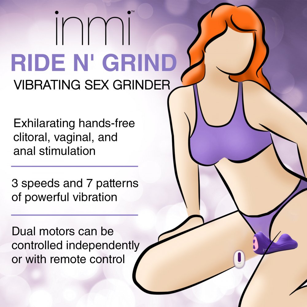 Inmi Ride n' Grind Vibrating Silicone Sex Grinder