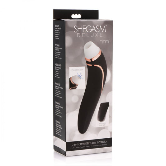 Shegasm Deluxe 2-in-1 Clitoral Stimulator and Vibrator