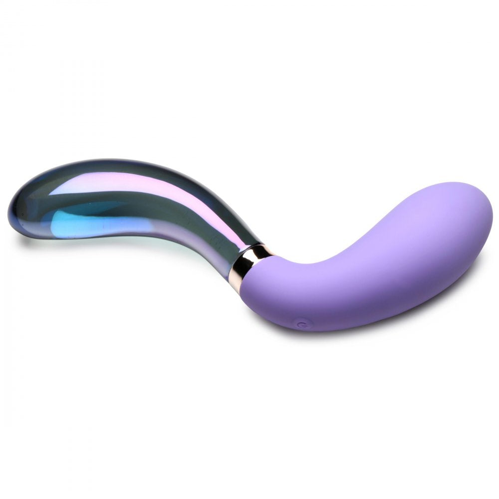 Prisms  10X Pari Dual Ended Wavy Silicone and Glass Vibrator